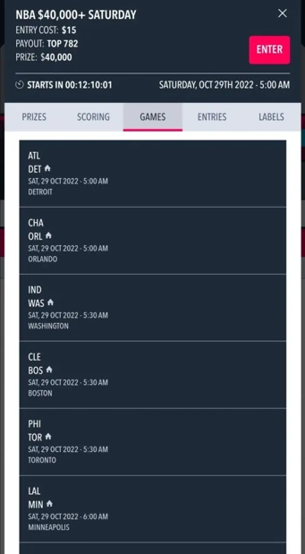 NBA daily tournament