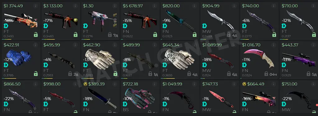 CS:GO skins prices